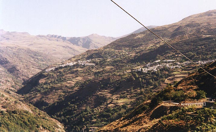 Utsikt ver Bubin, Capileira, Mulhacn och Pico Veleta