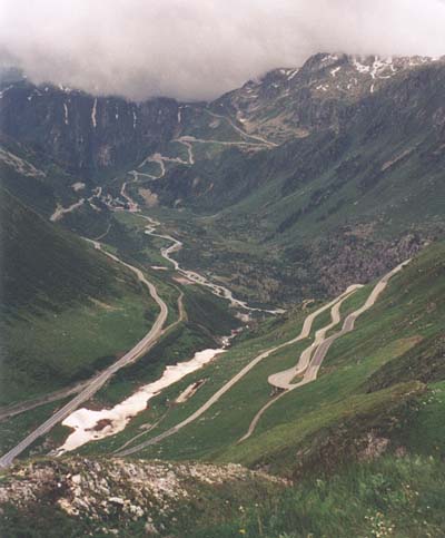 Furkapass, Gletsch, Rhne, Grimselpass