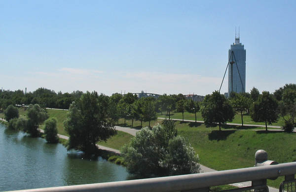 Donau i Wien.