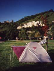 Camping strax efter Paris 1997